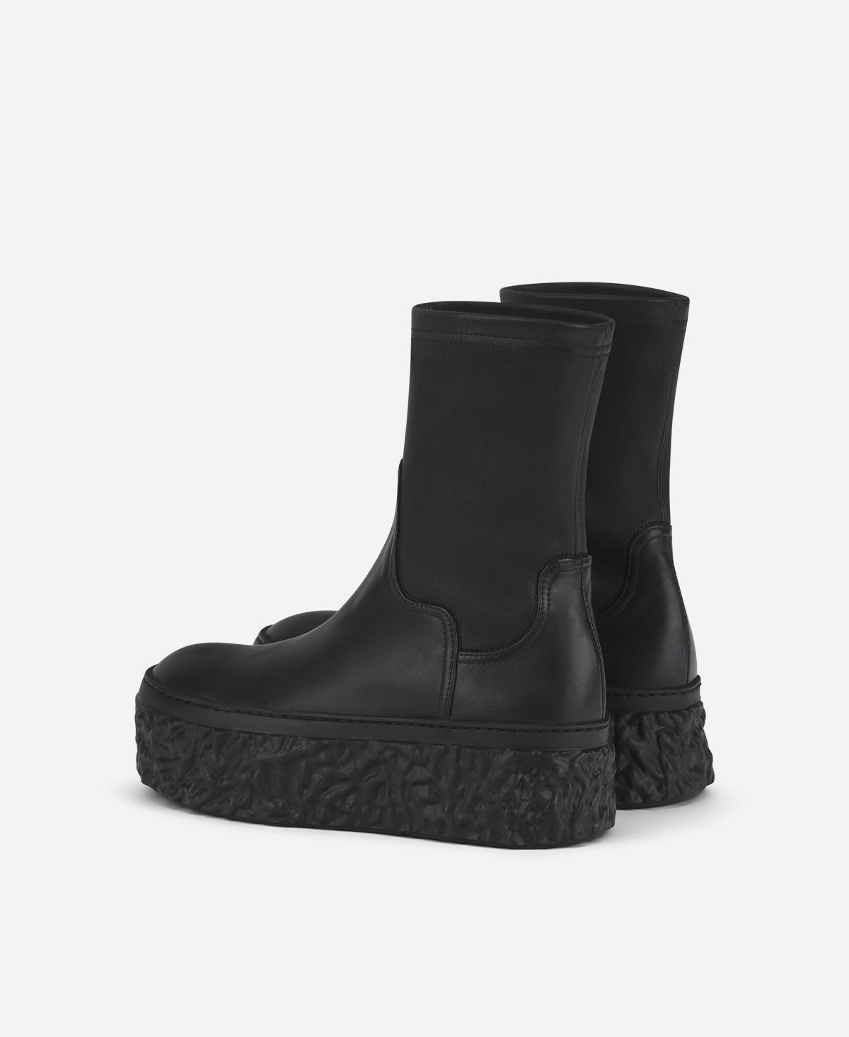 Agl Stivaletto stretch con platform Nero Magma Stretch In Linea