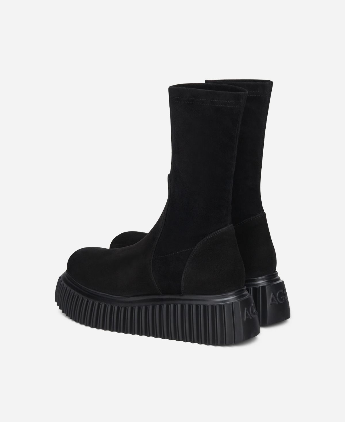 Agl Stivaletto in velour Nero MILAGROS STRETCH Qualità Garantita