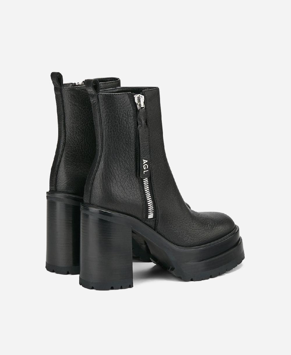 Agl Stivaletto in pelle Nero Tora Saldi