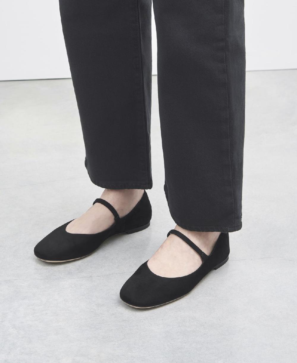 Agl Ballerina in velour Nero Iris Vendita Economica