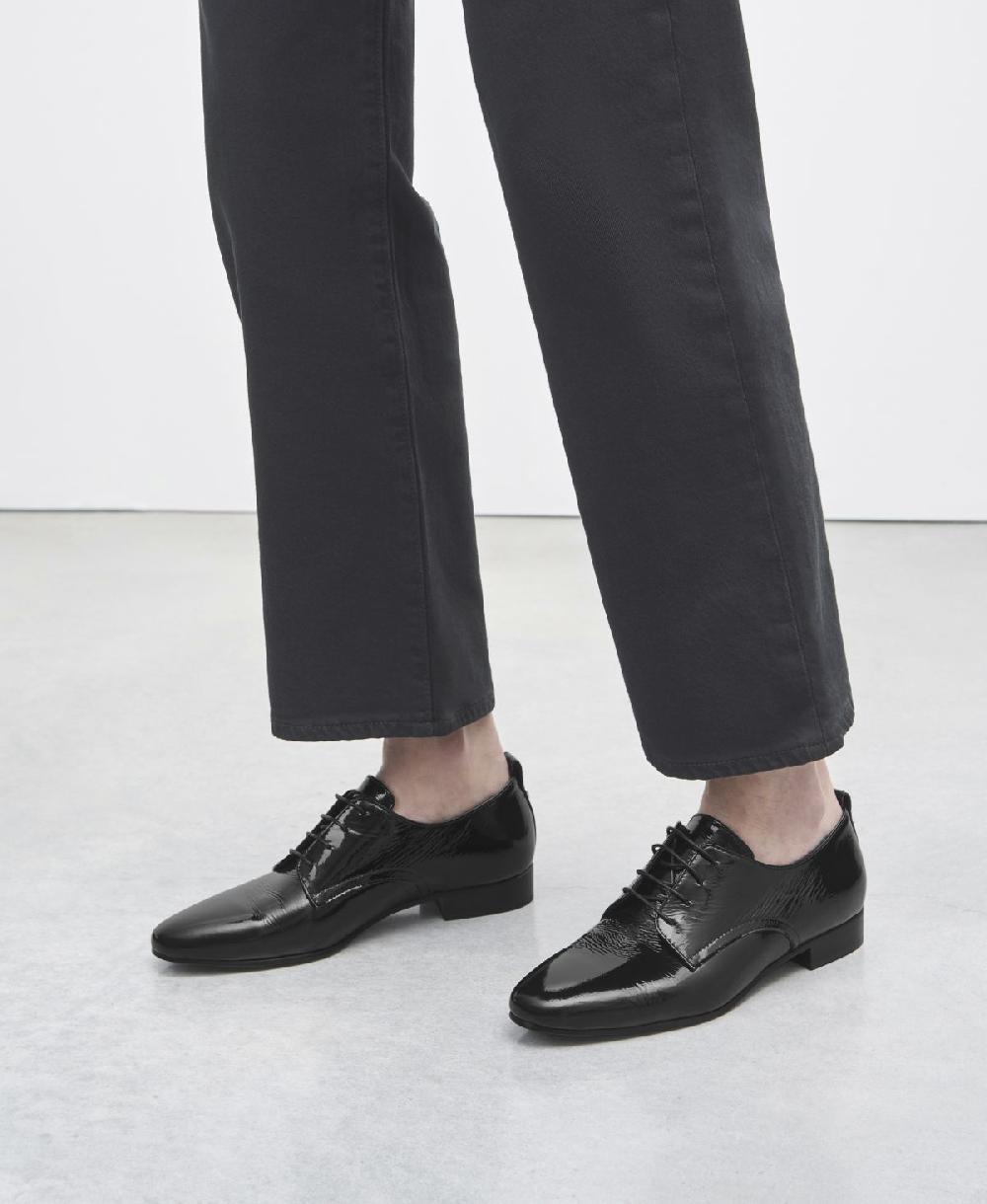 Agl Stringata in vernice Nero Costanza Derby In Saldo