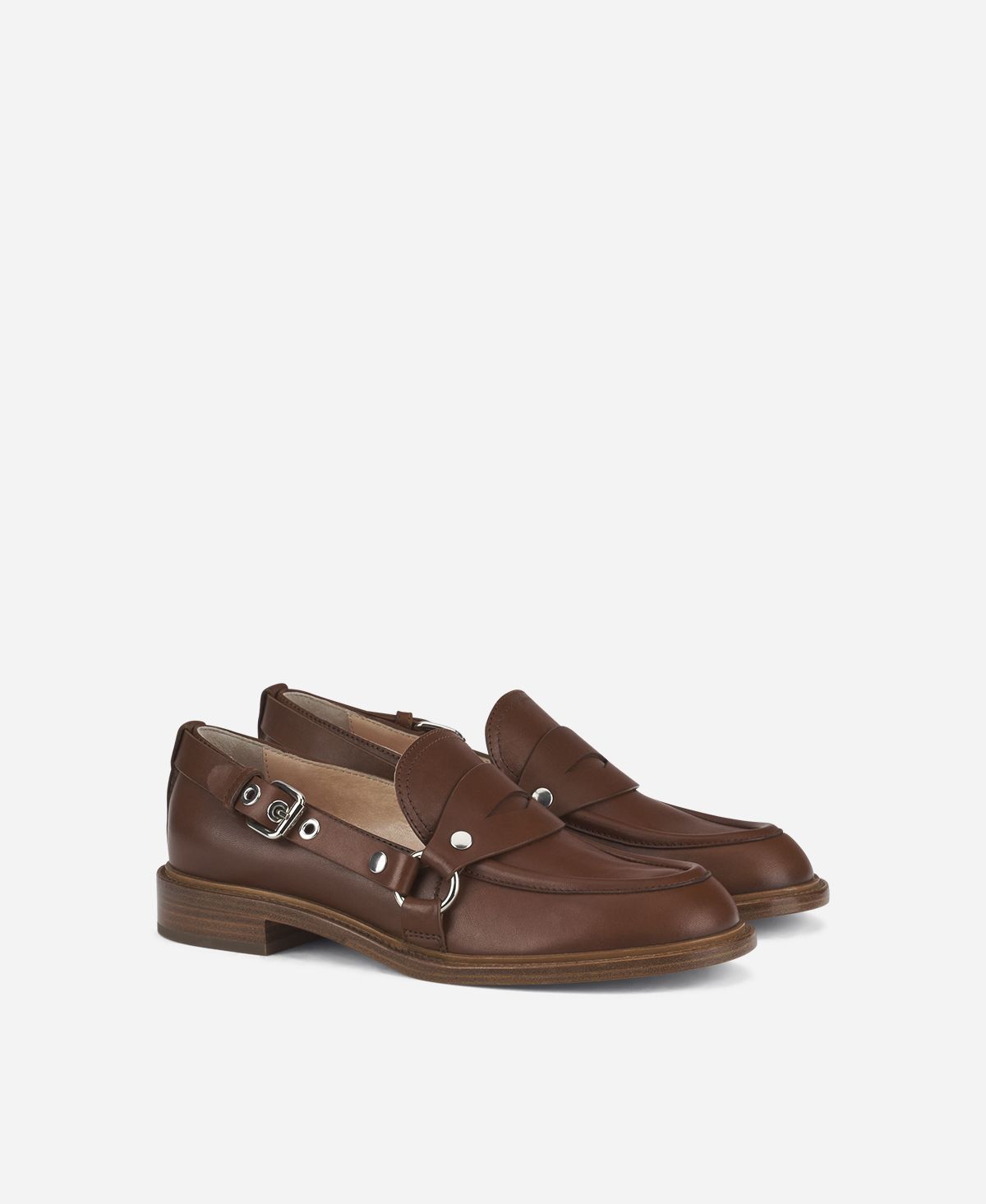 Agl Mocassino con fibbia Cuoio Stephan Moda