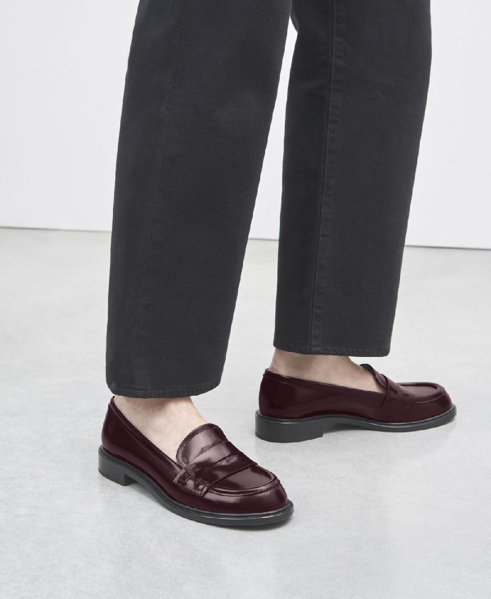 Agl Mocassino in pelle Bordeaux Olivia Italy