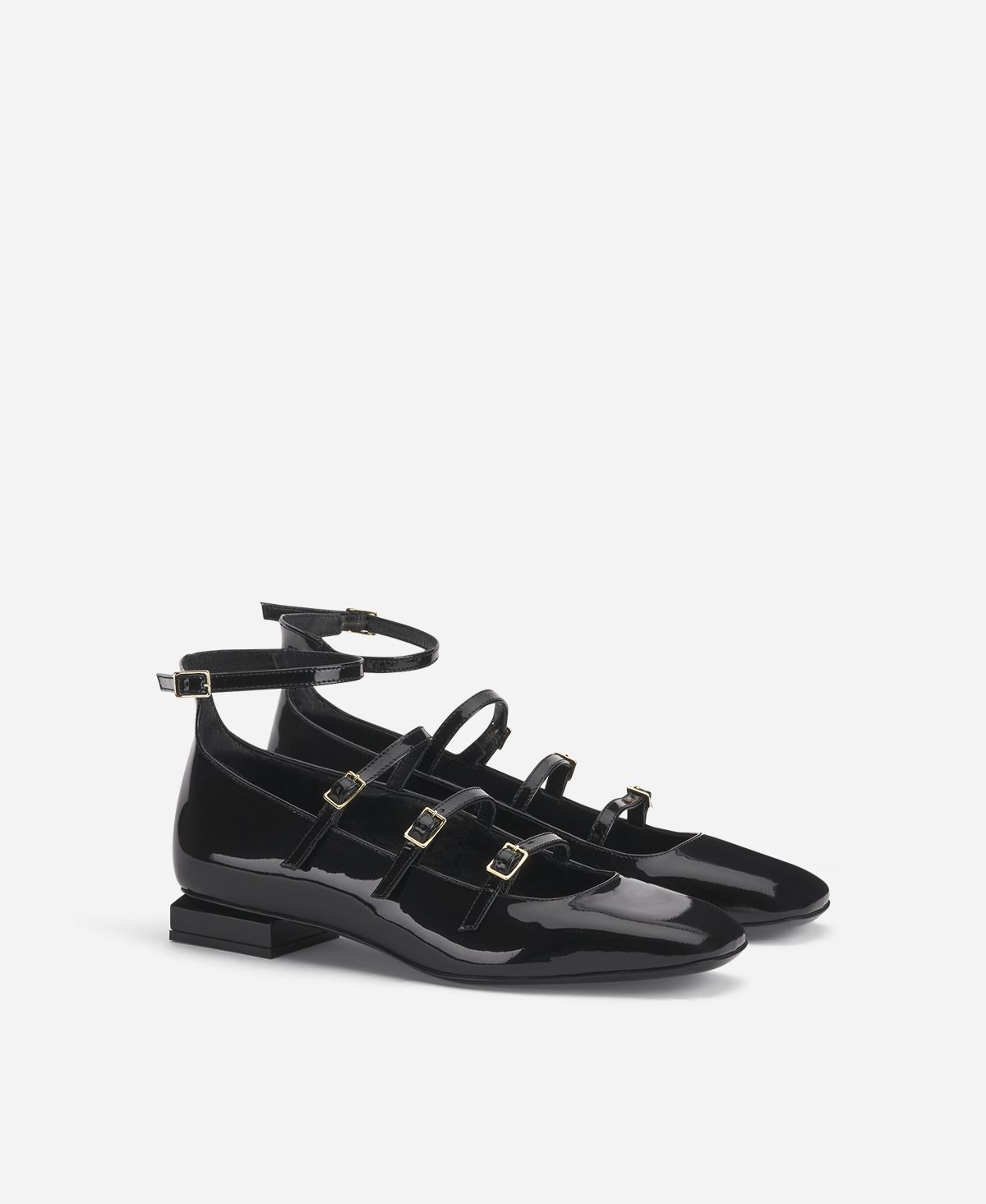 Agl Ballerina con cinturini Nero Angie L Straps Qualità