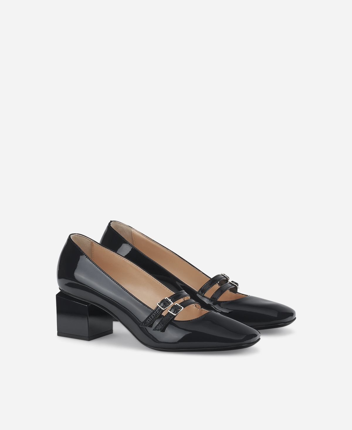 Agl Pump con cinturini Blu notte Angie Mary Jane Promozione