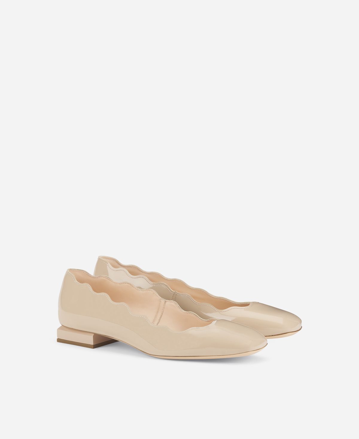 Agl Ballerina in vernice Beige Angie L Wave Pezzi Unici