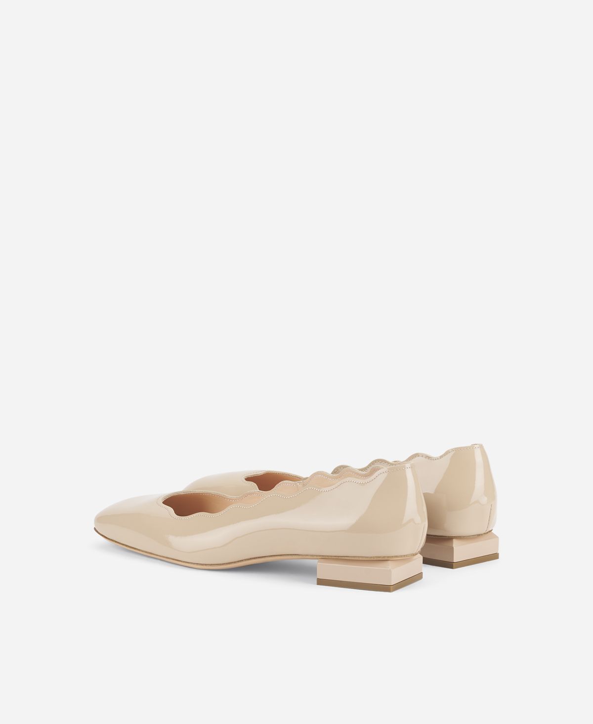 Agl Ballerina in vernice Beige Angie L Wave Pezzi Unici