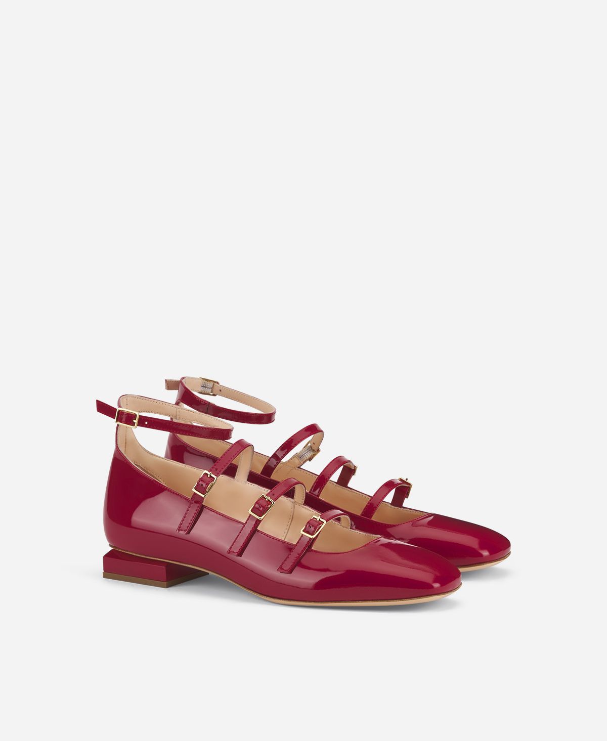 Agl Ballerina con cinturini Rosso Angie L Straps Soddisfazione Garantita