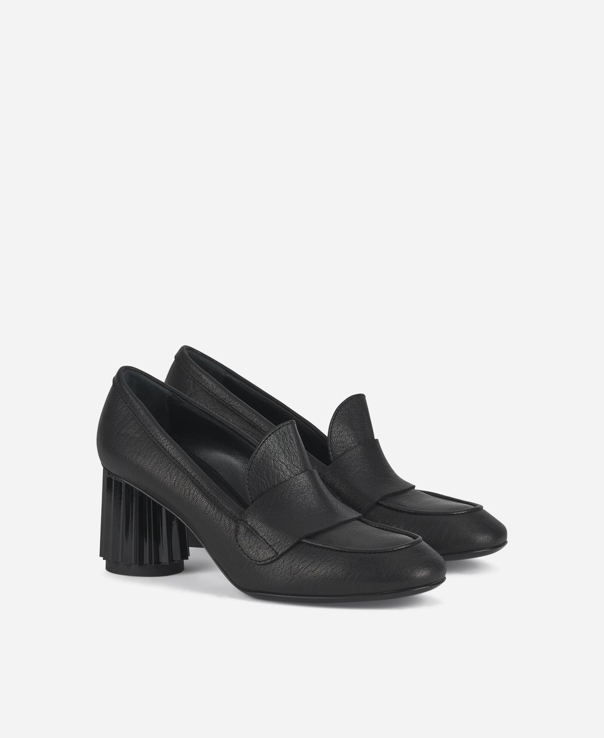 Agl Mocassino con tacco Nero Dorica M Moc Prezzo Ridotto