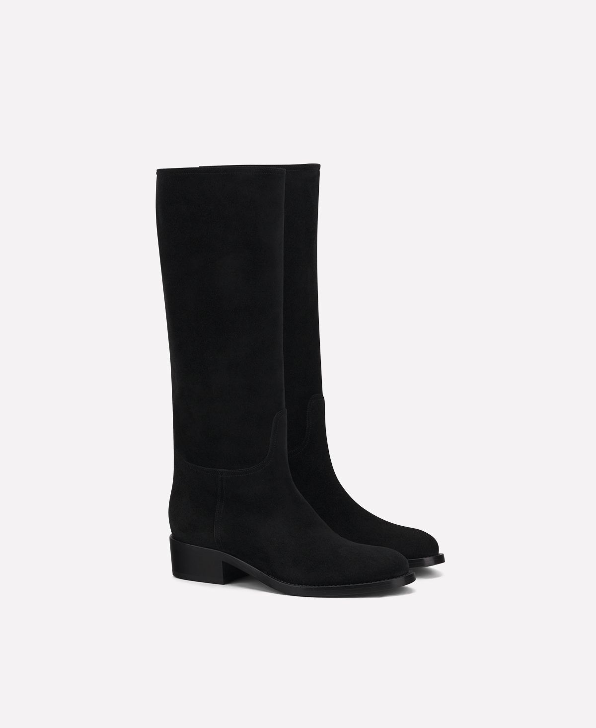 Agl Stivale in velour waterproof Nero Georgia Sconto