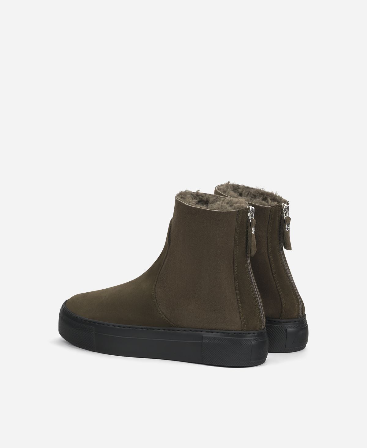 Agl Sneaker stivaletto in montone Brown Meghan Warm Outlet