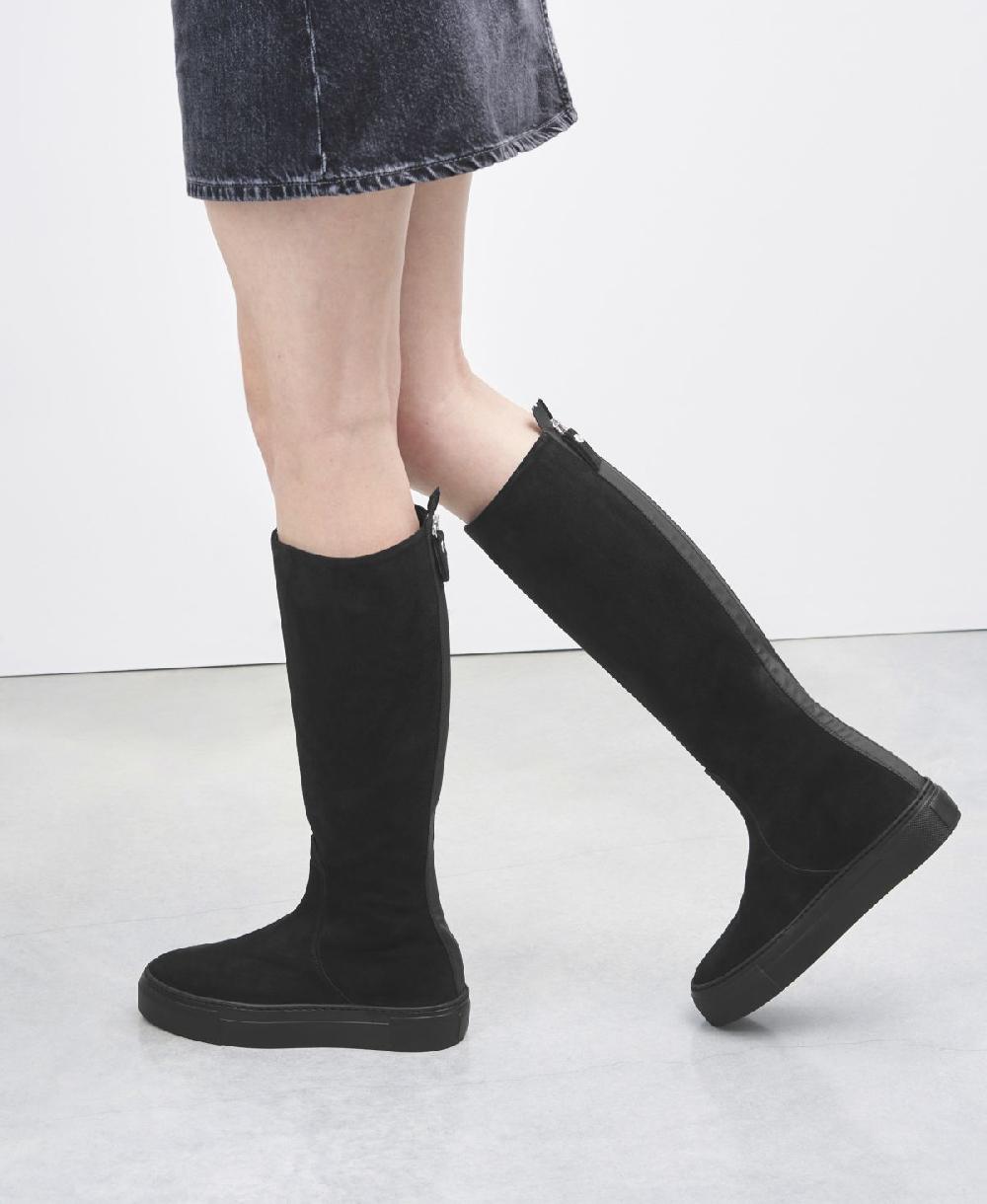 Agl Stivale sportivo in velour Nero Meghan Boot Saldi