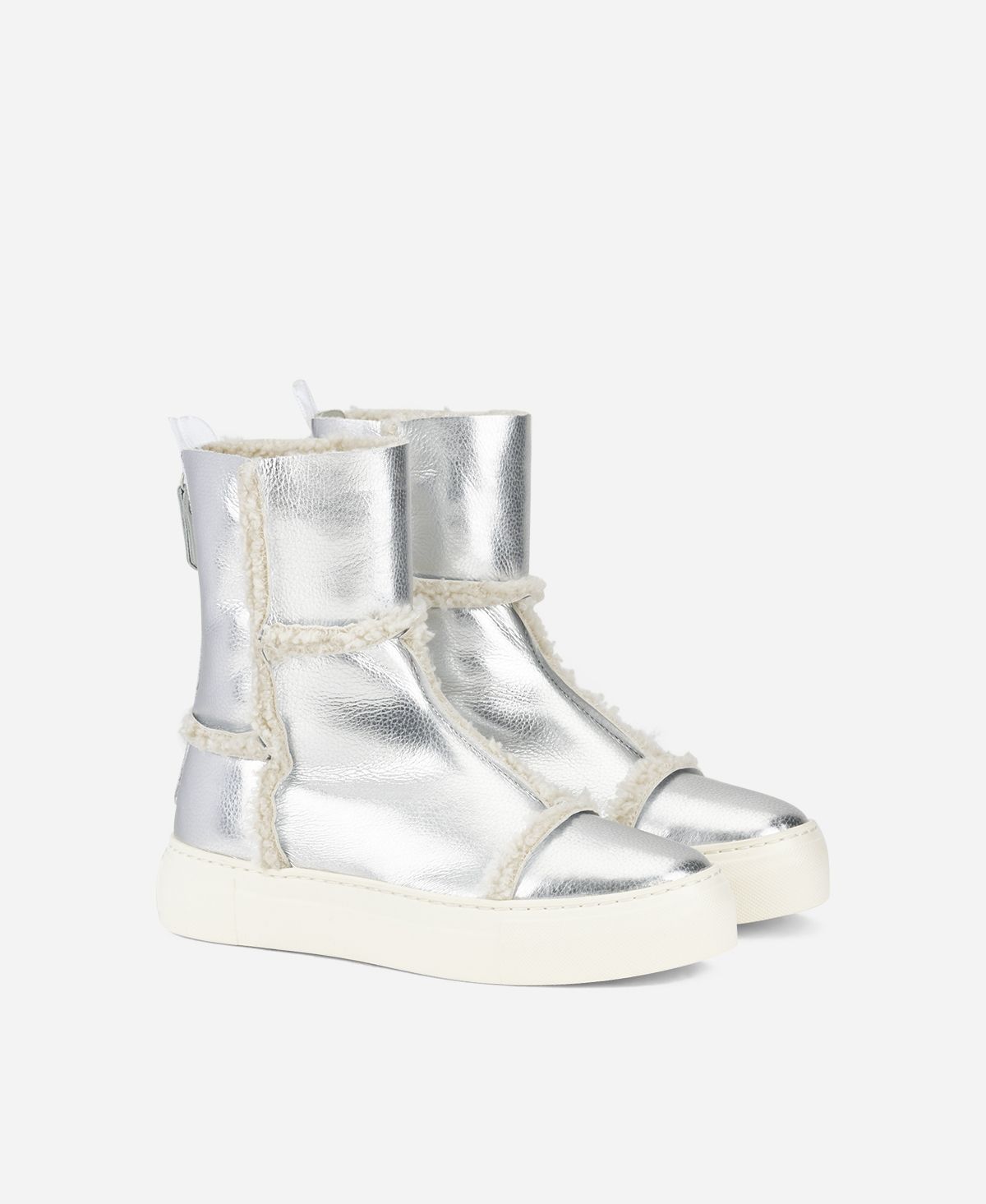 Agl Sneaker in eco montone Argento Rosy Vendita Calda
