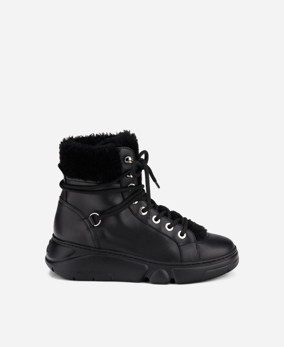 Agl Sneaker con montone Nero GISELLE Vendita Economica