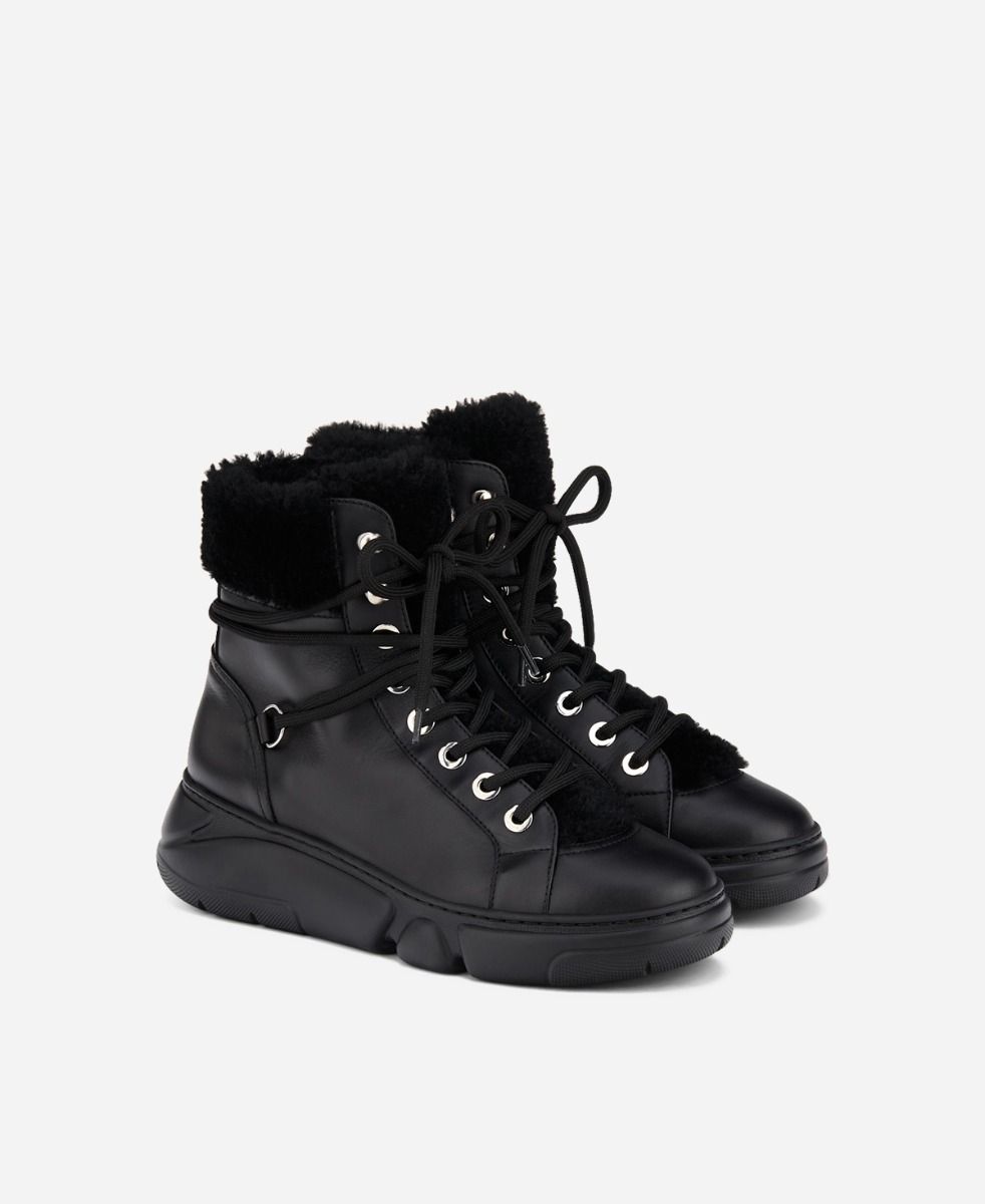 Agl Sneaker con montone Nero GISELLE Vendita Economica