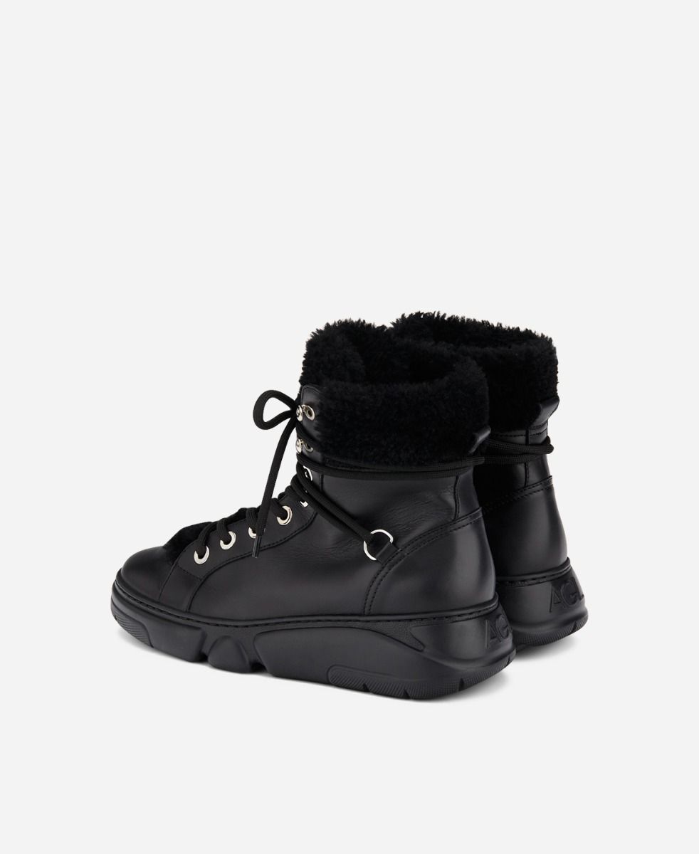 Agl Sneaker con montone Nero GISELLE Vendita Economica