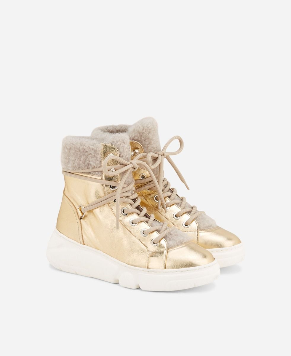 Agl Sneaker con montone Platino GISELLE Saldi Di Fabbrica