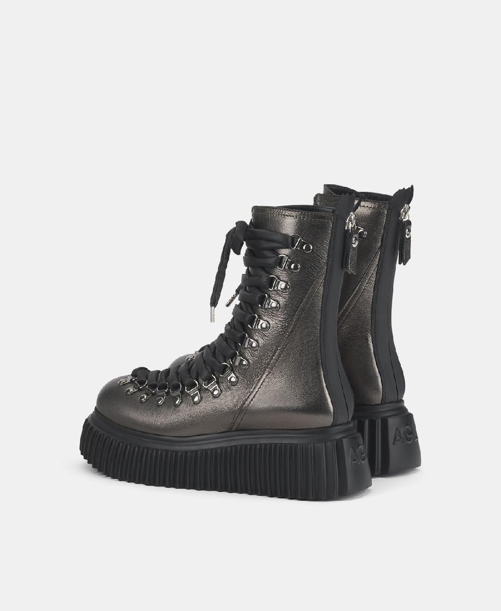Agl Biker in pelle Grigio Dromo Vendita