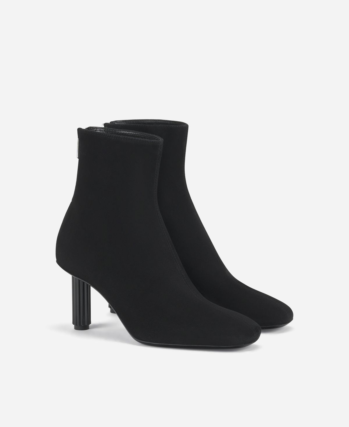Agl Stivaletto in velour con tacco Nero Dorica Q Bootie Fino al 50% di sconto