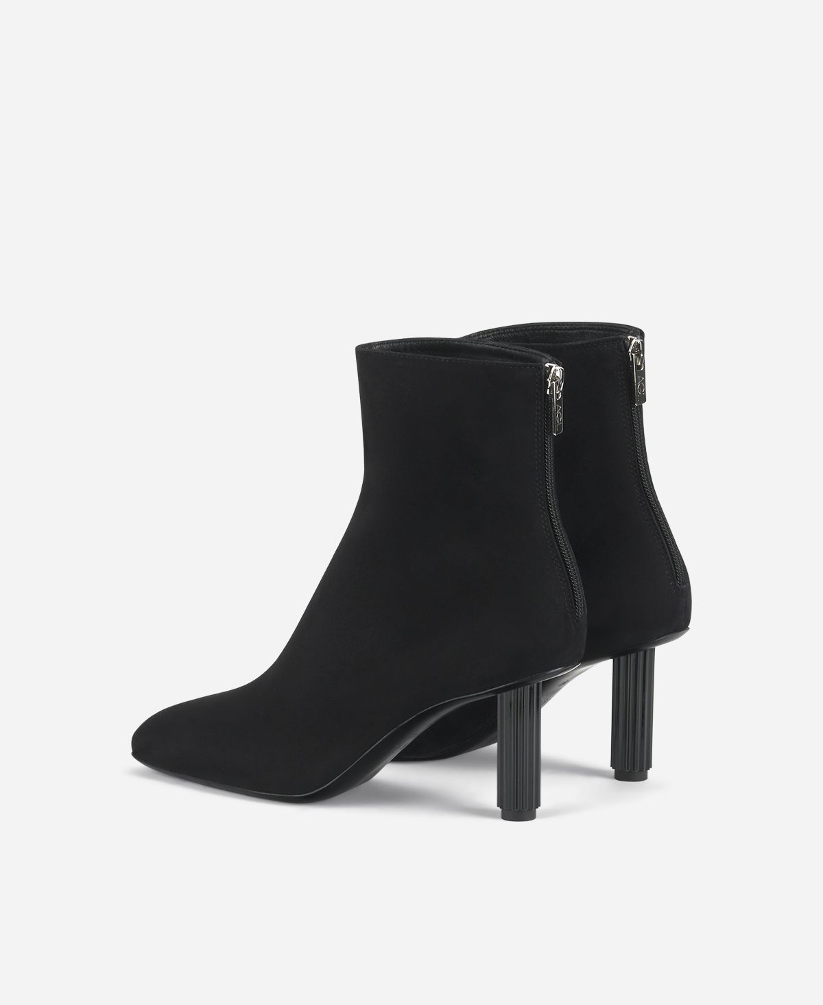Agl Stivaletto in velour con tacco Nero Dorica Q Bootie Fino al 50% di sconto