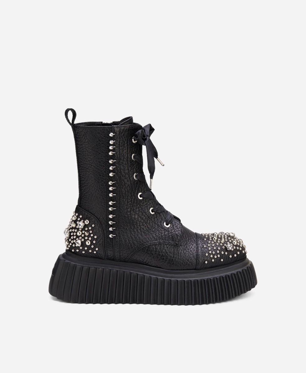 Agl Stivaletto con cristalli Nero IGGY CRYSTAL Acquista Ora