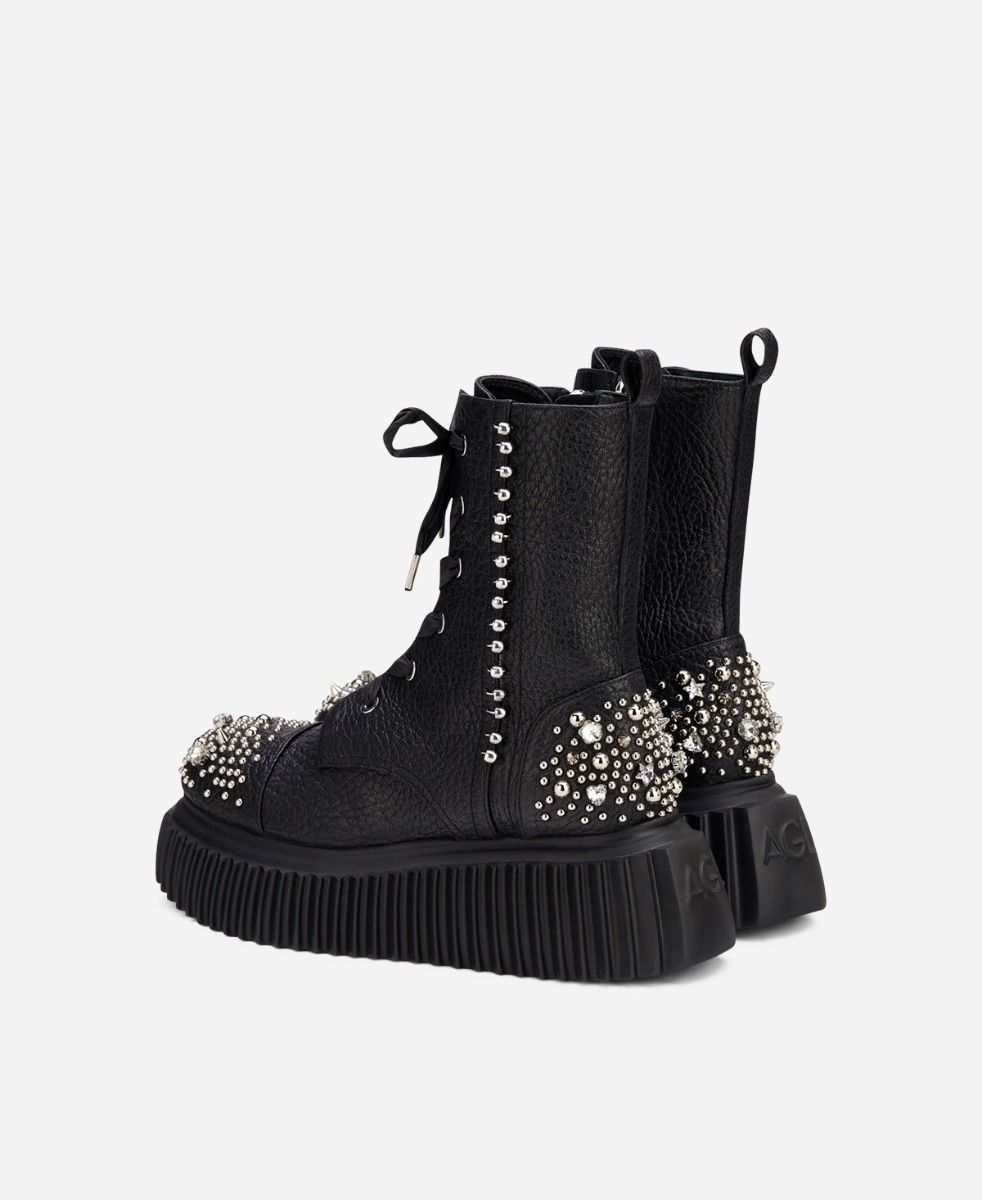 Agl Stivaletto con cristalli Nero IGGY CRYSTAL Acquista Ora