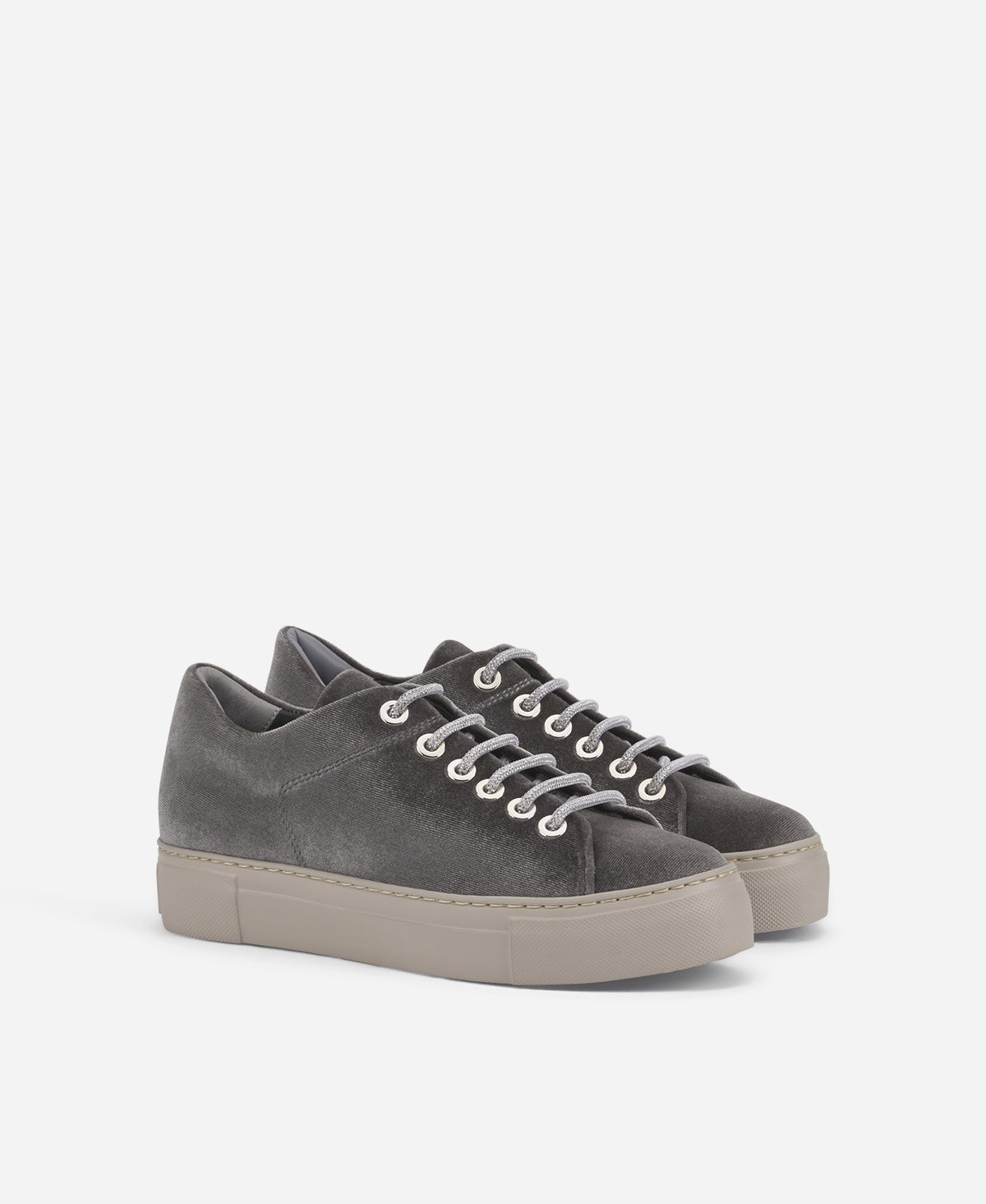 Agl Sneaker in velluto Grigio Vananda Velvet Fino Al -60%
