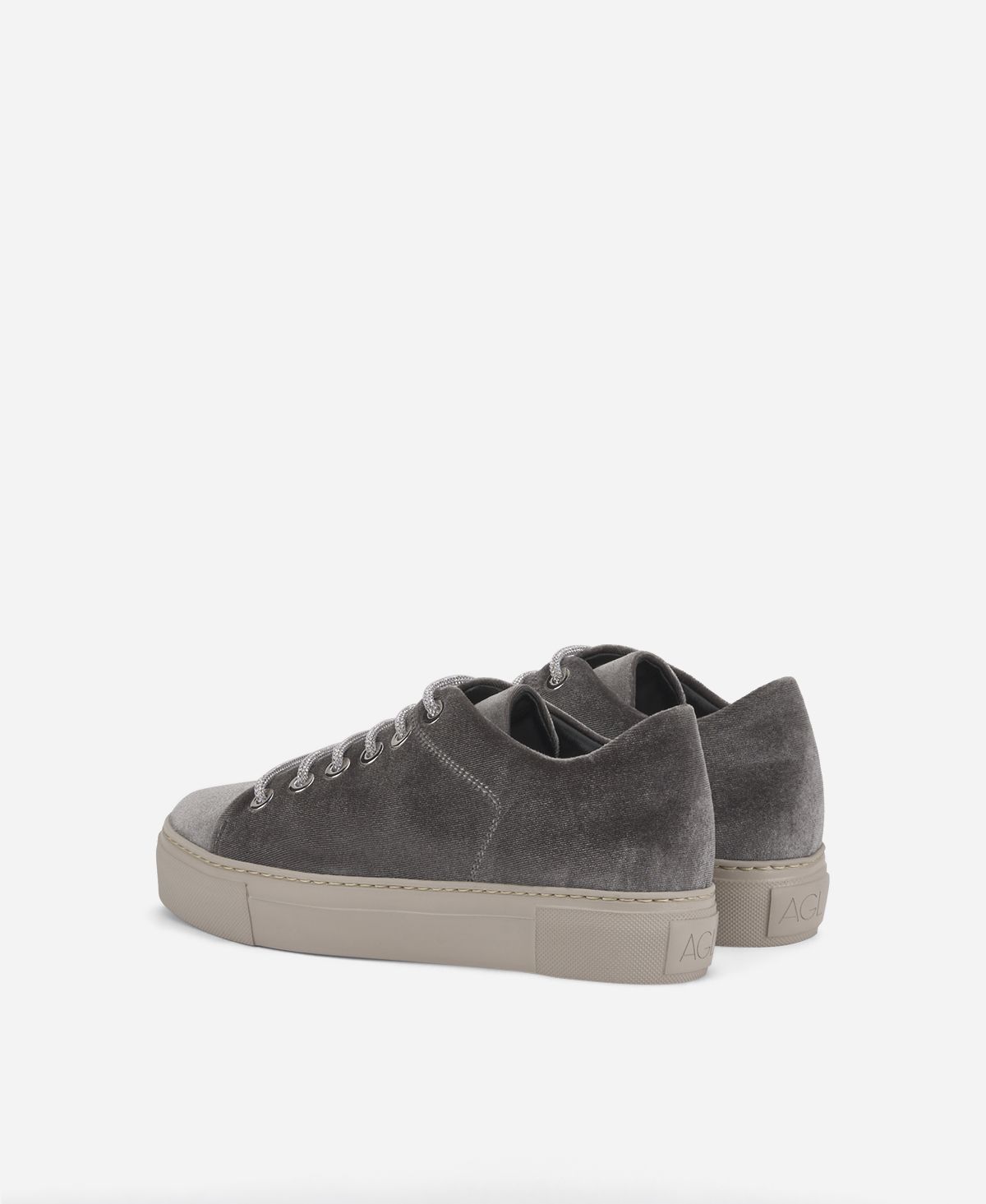 Agl Sneaker in velluto Grigio Vananda Velvet Fino Al -60%
