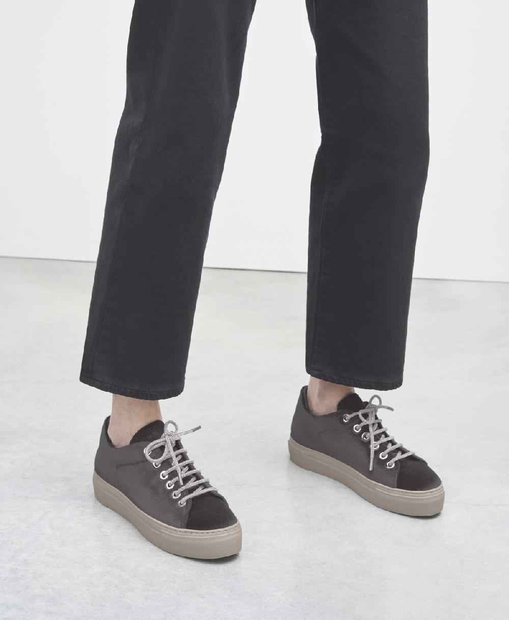 Agl Sneaker in velluto Grigio Vananda Velvet Fino Al -60%