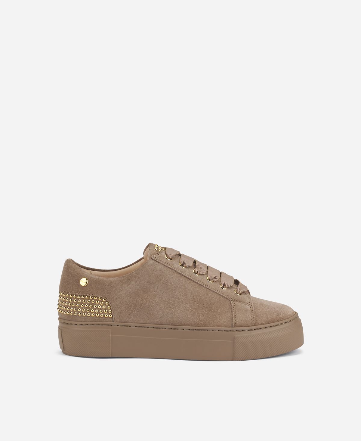 Agl Sneaker con borchie sul tallone Beige Stella Prezzo Ridotto