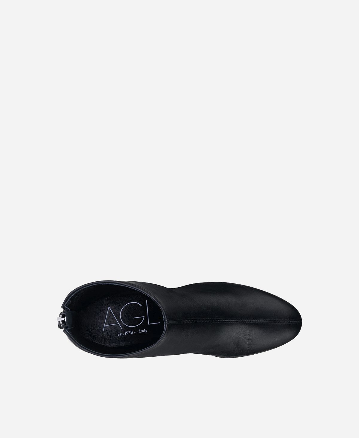 Agl Stivaletto in pelle con tacco Nero VETA PRECIOUS Vendita Economica