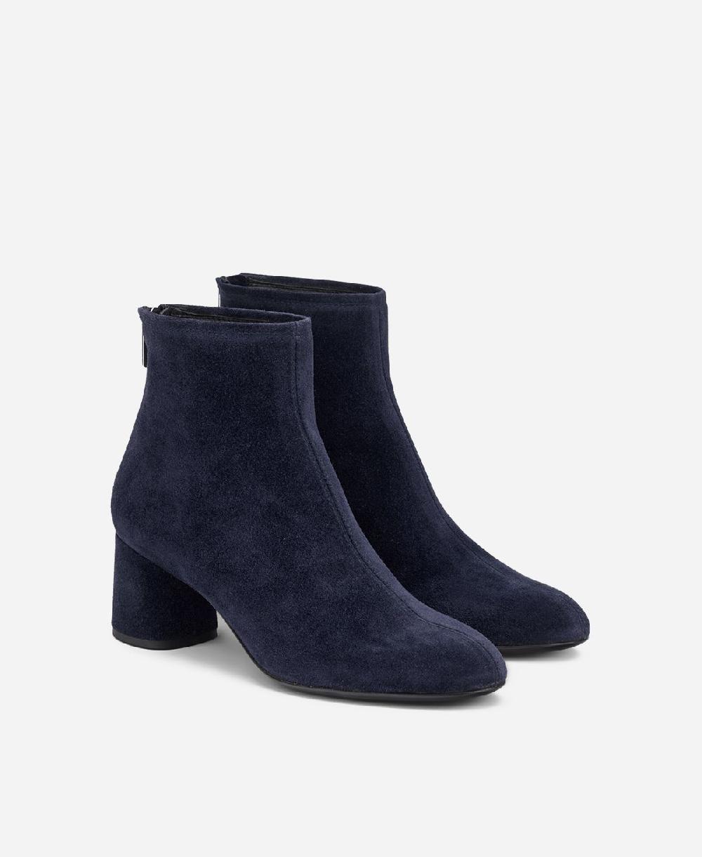Agl Stivaletto in velour con tacco Blu Olga I Più Venduti