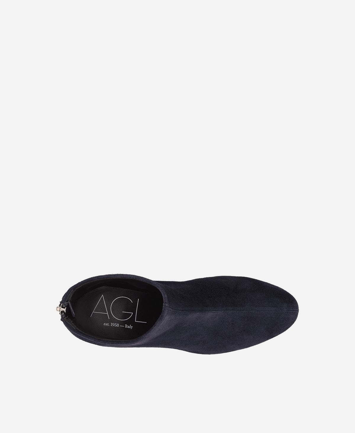 Agl Stivaletto in velour con tacco Blu Olga I Più Venduti