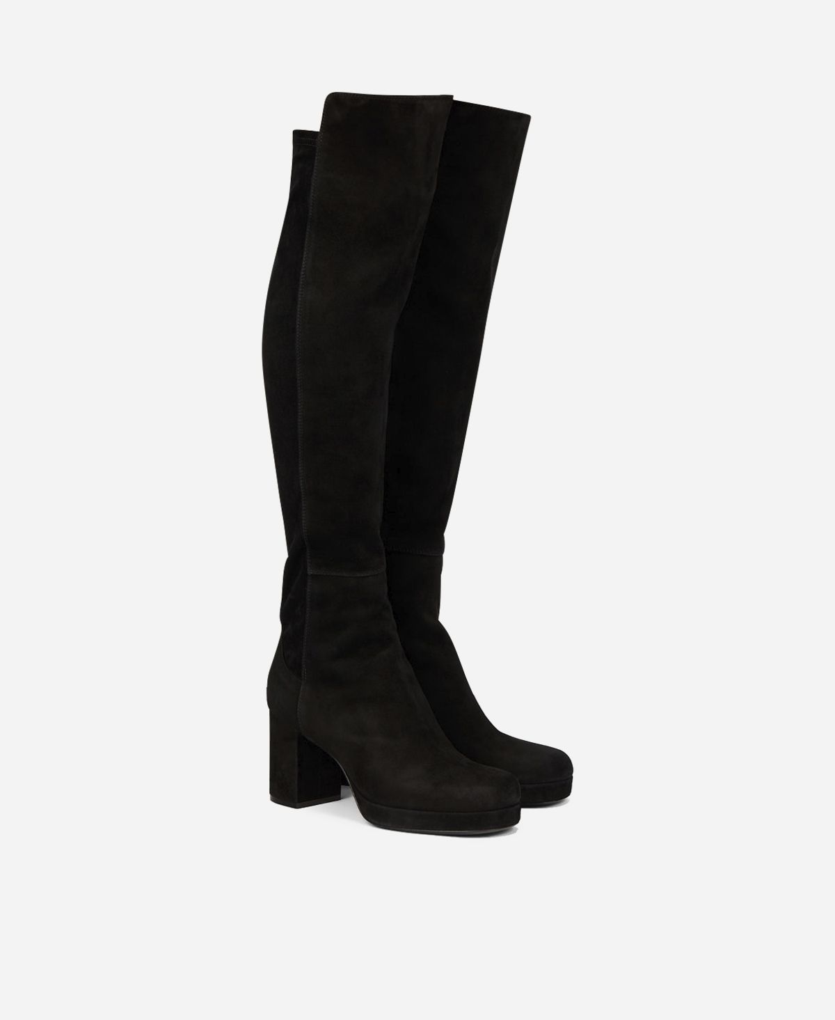 Agl Stivale in velour Nero BETTY HIGH Negozio