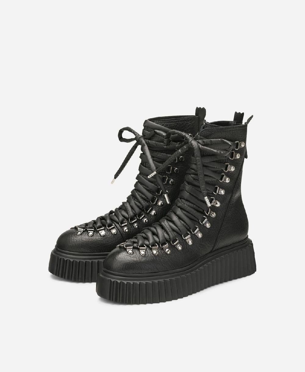 Agl Biker in pelle Nero DROMO Italia