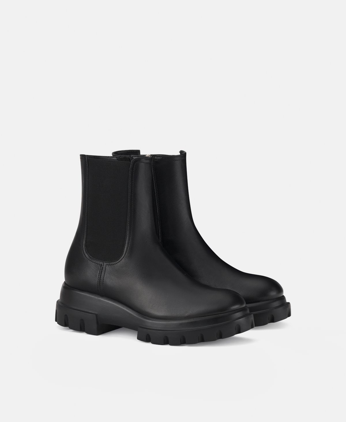 Agl Stivaletto in pelle Nero Chunky Beat Soddisfazione Garantita