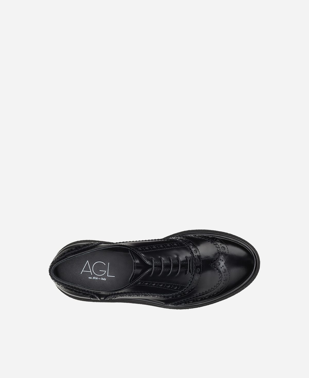 Agl Stringata in pelle Nero ALISON R LACE UP Fino Al -60%