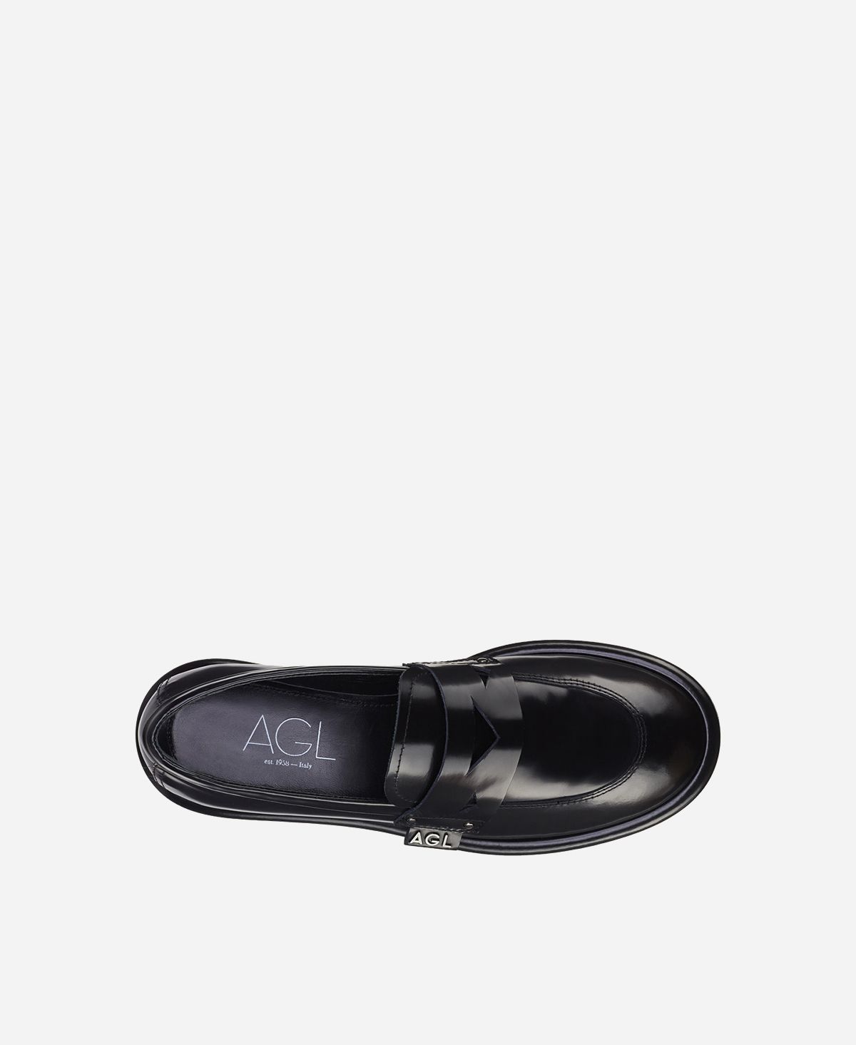 Agl Mocassino in pelle Nero ALISON MOC Sottocosto