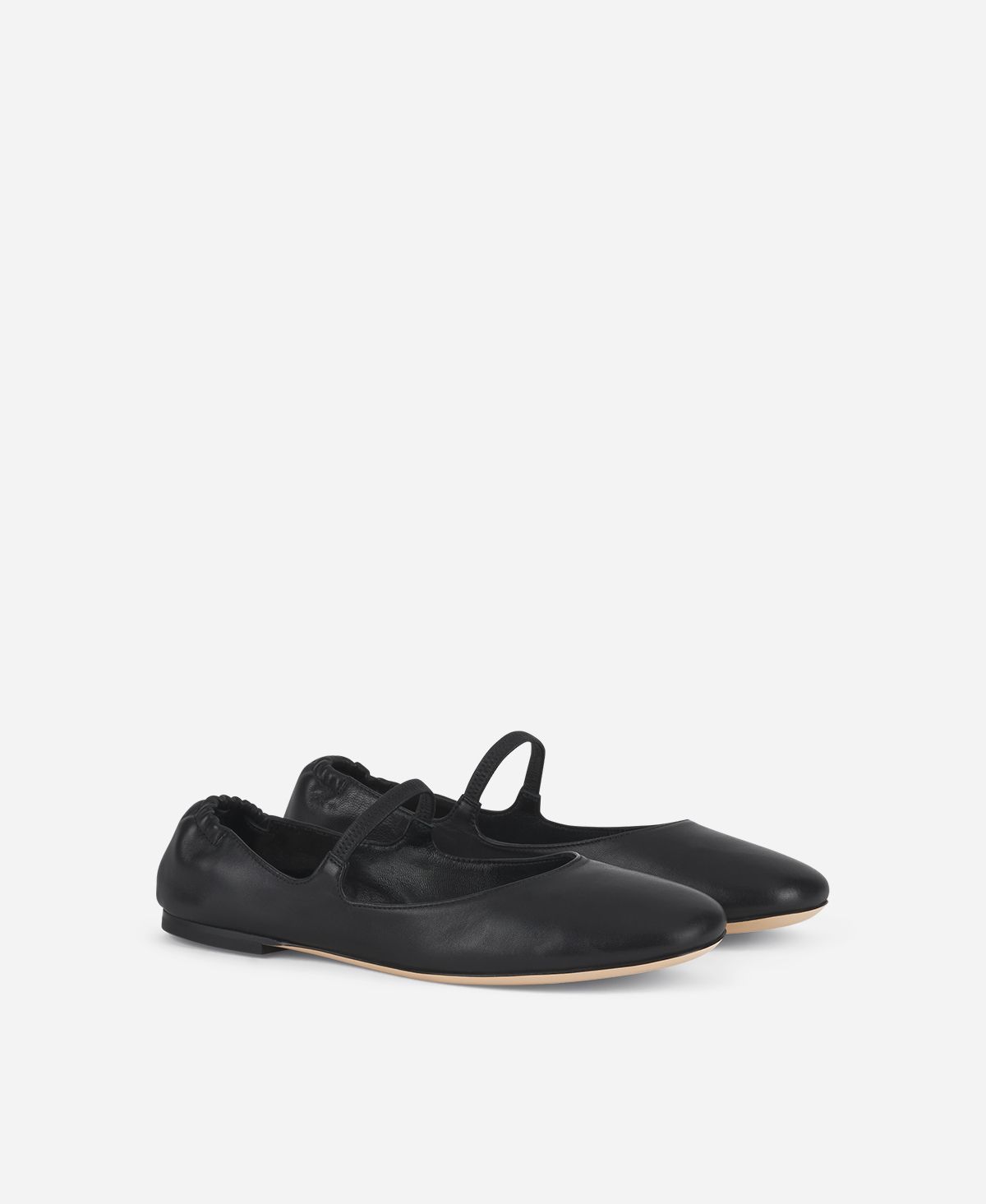Agl Ballerina in pelle Nero Iris Sconto