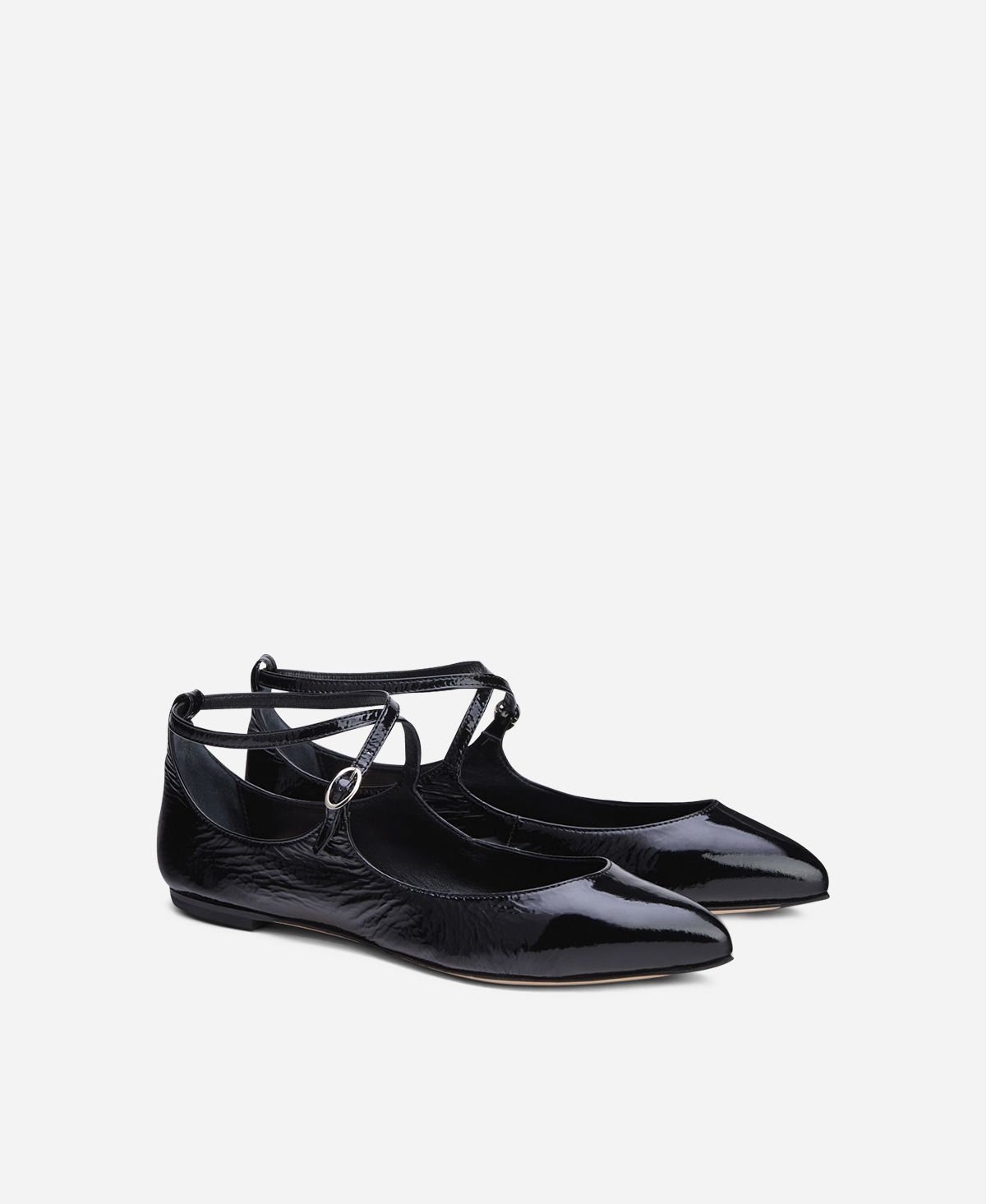 Agl Ballerina in pelle Nero Softy Ballet Offerta