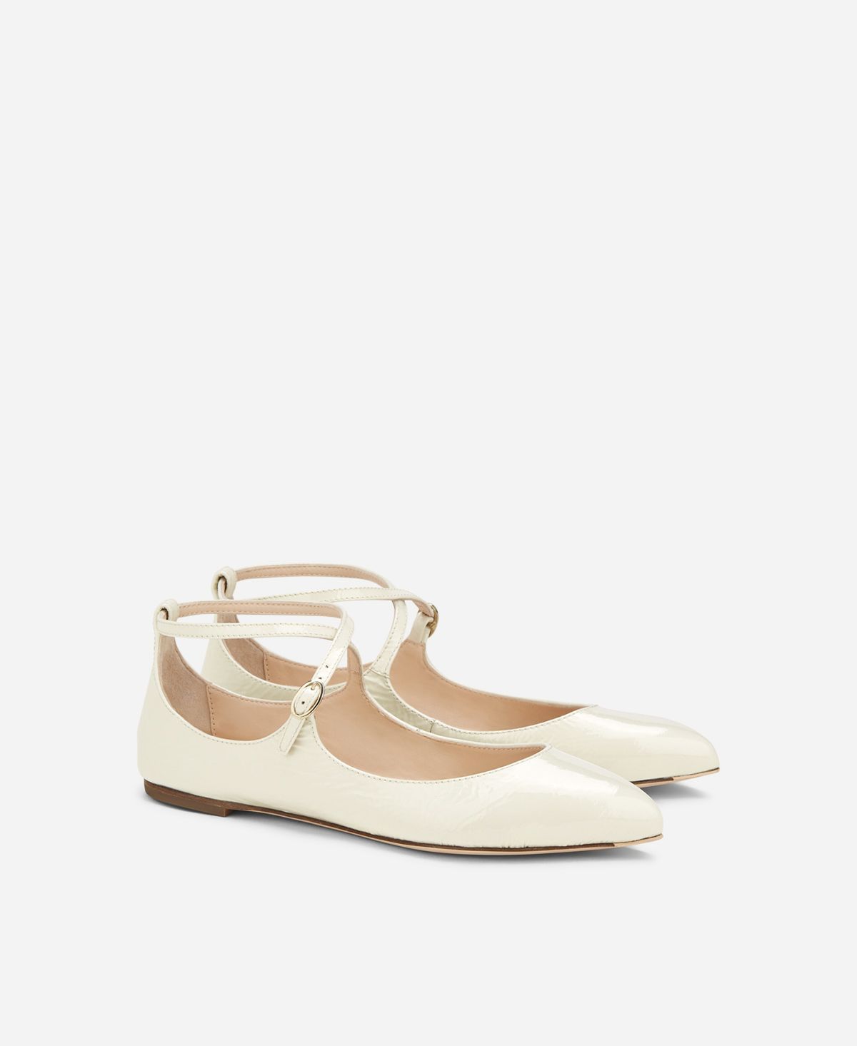 Agl Ballerina in pelle Crema Softy Ballet Economico