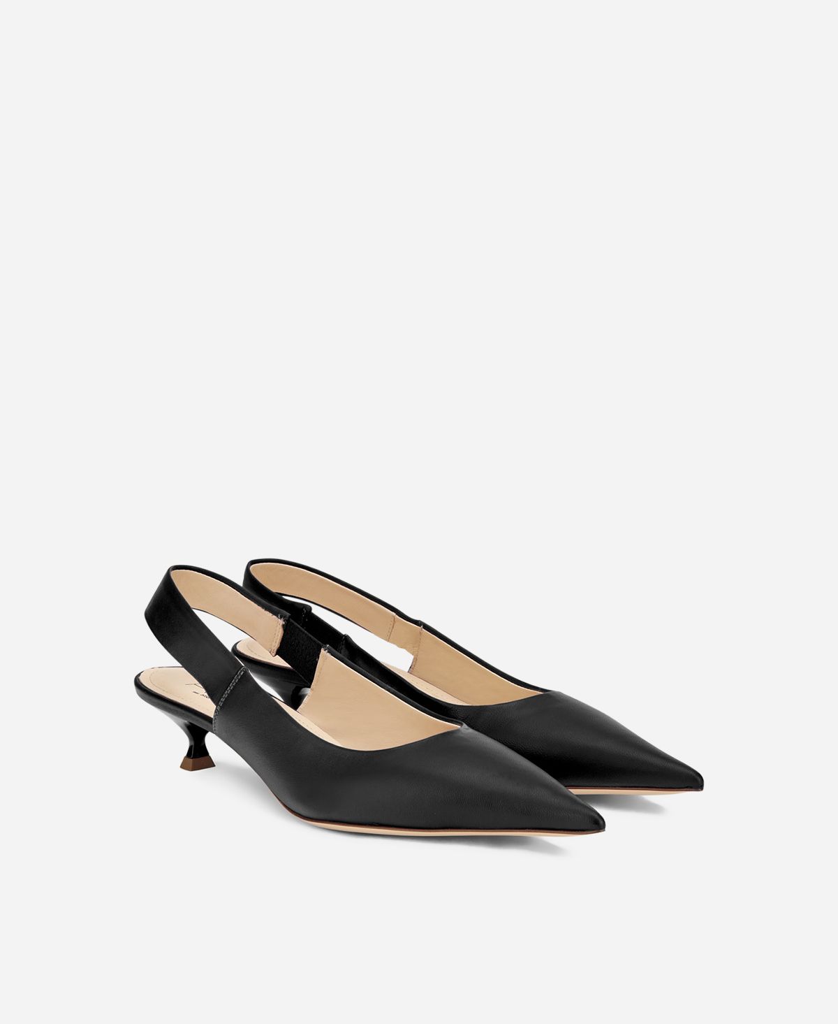Agl Sling-back in pelle Nero Lenor Sling Online