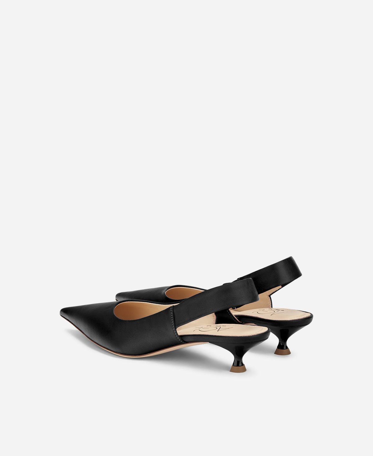 Agl Sling-back in pelle Nero Lenor Sling Online