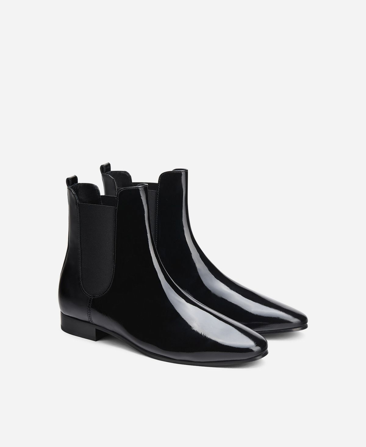 Agl Stivaletto in vernice con elastici Nero MAENA Outlet