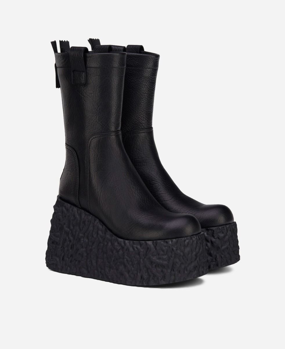 Agl Stivaletto in pelle Nero LAVA BOOTIE In Vendita