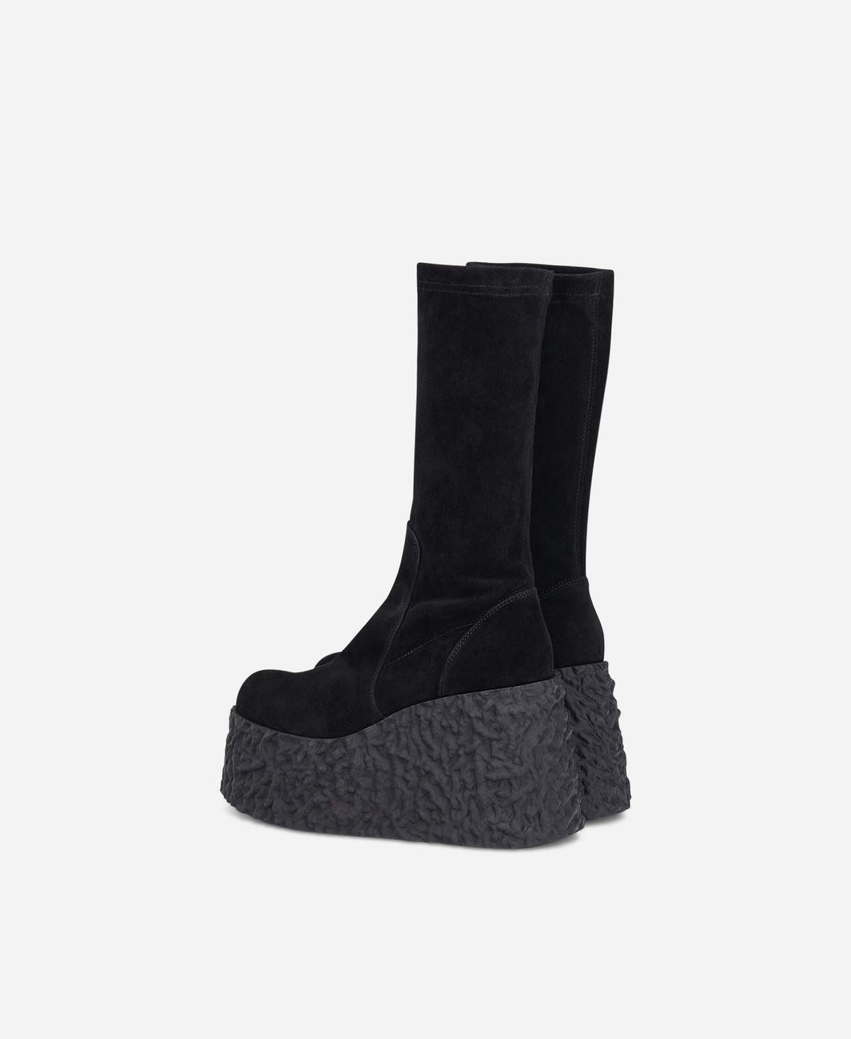 Agl Stivale in nappa stretch Nero velour LAVA STRETCH Saldi