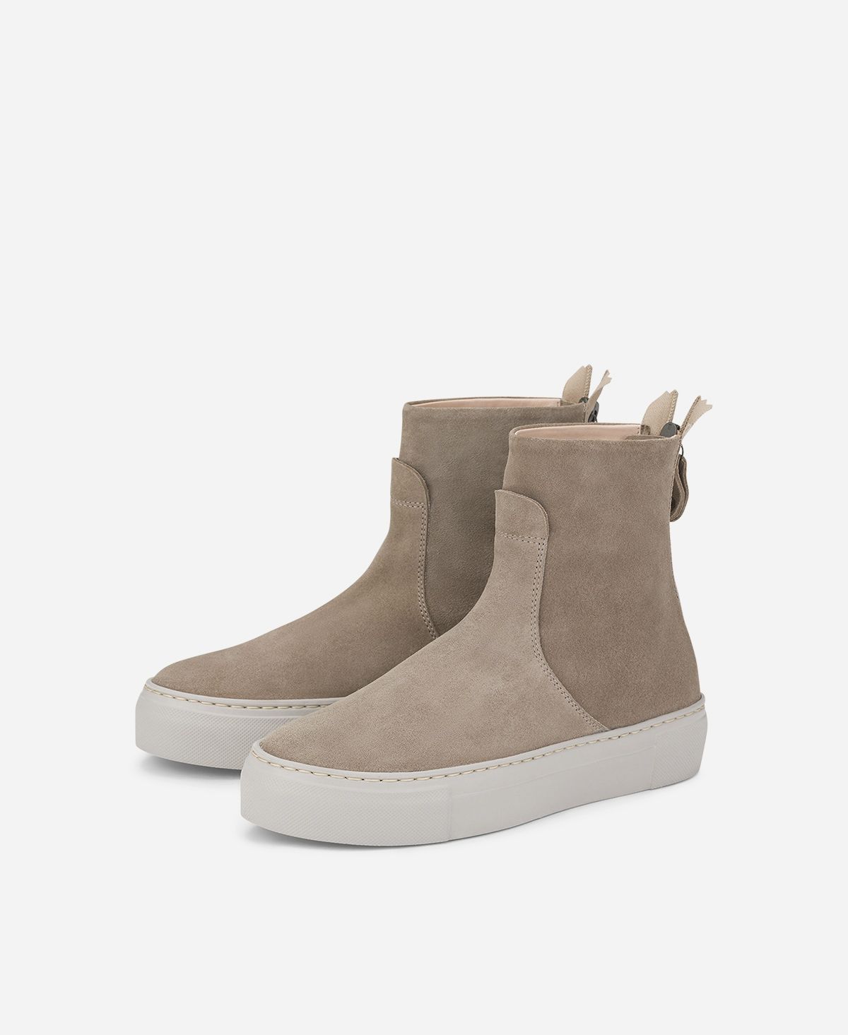Agl Stivaletto sneaker in velour Tortora MEGHAN BOOTIE Vendita Calda
