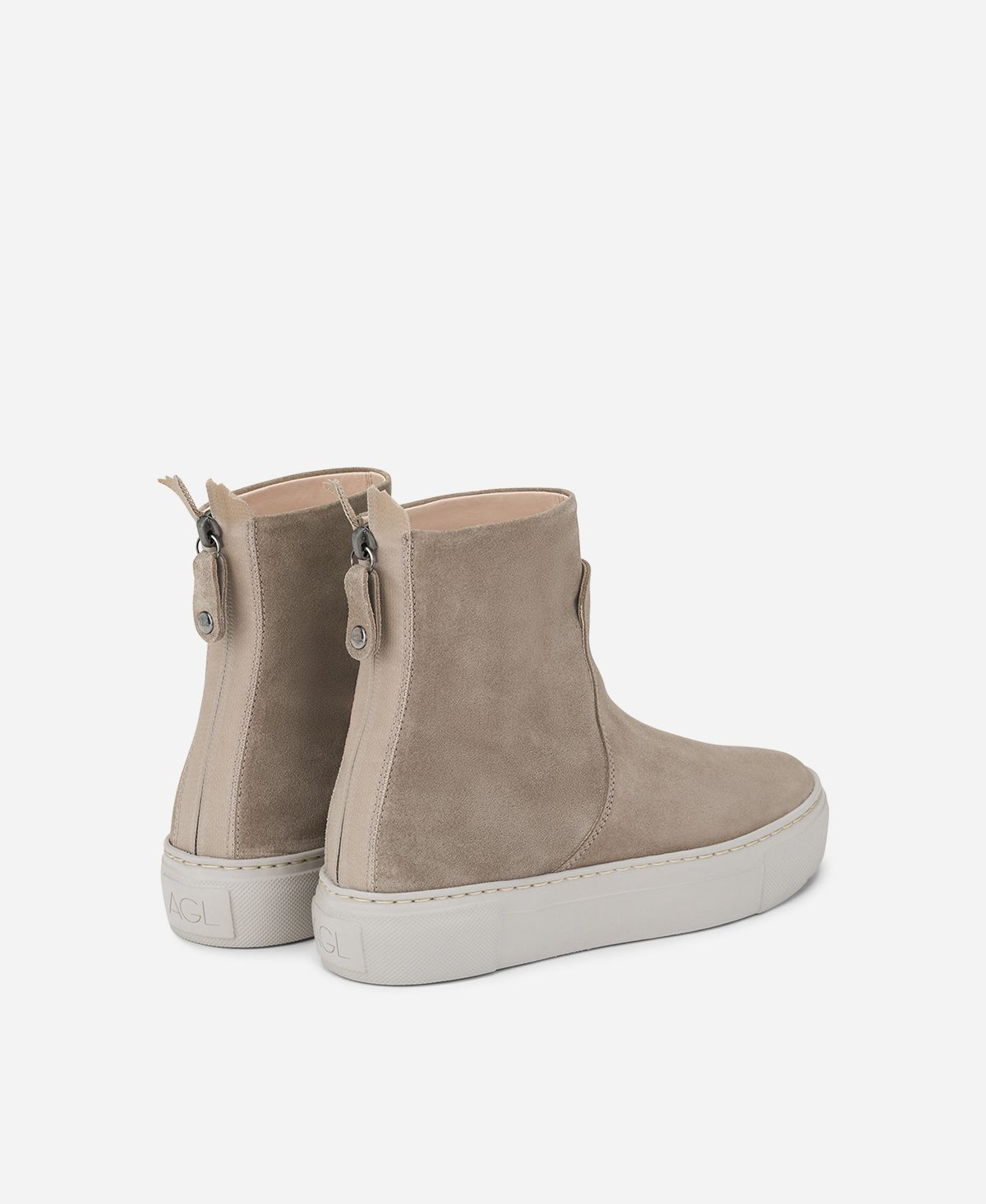 Agl Stivaletto sneaker in velour Tortora MEGHAN BOOTIE Vendita Calda