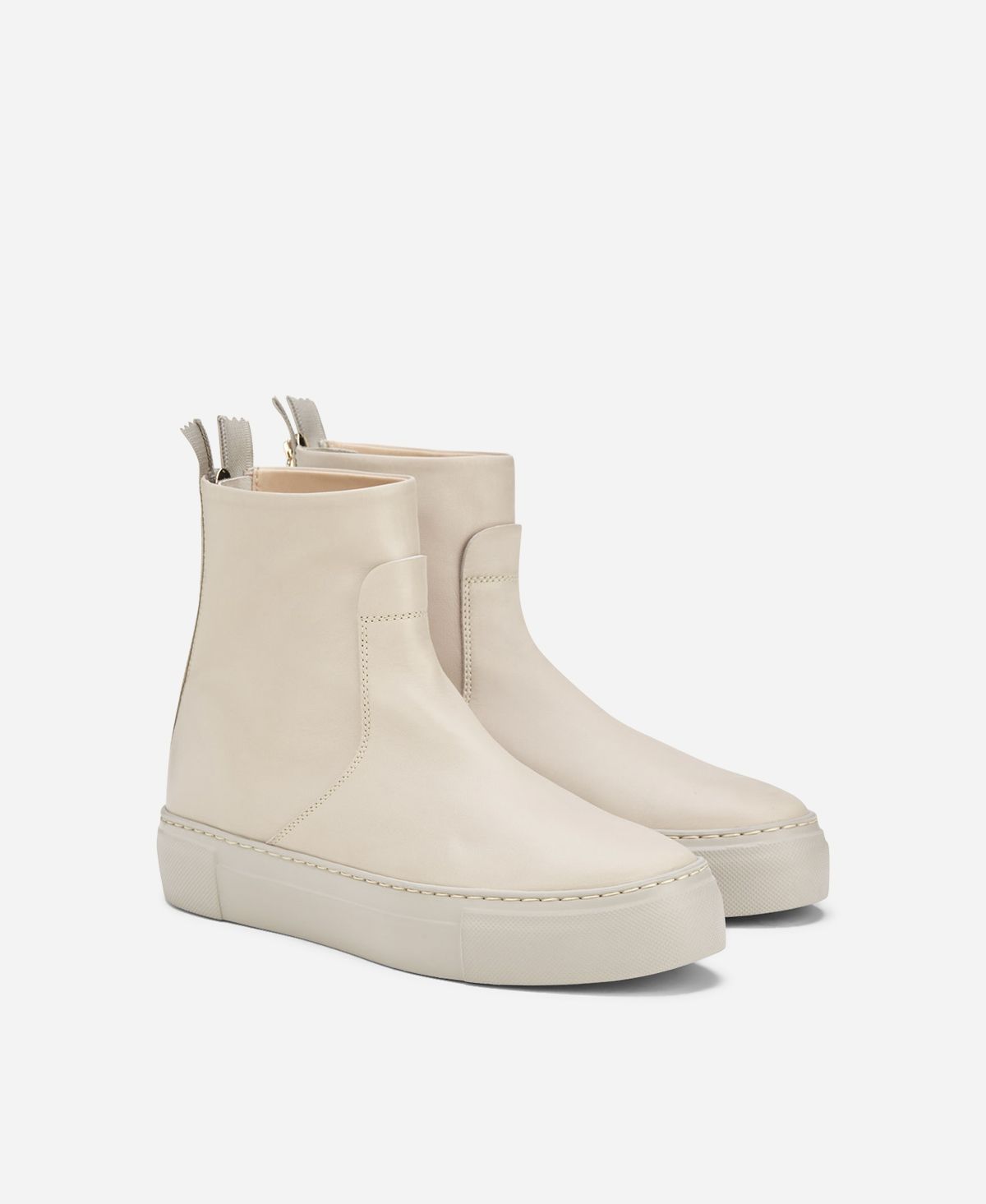 Agl Stivaletto sneaker in pelle Crema MEGHAN BOOTIE Vendita Economica
