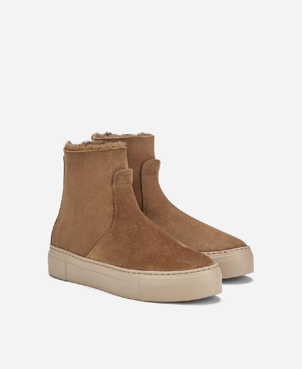 Agl Sneaker con shearling Cuoio MEGHAN WARM I Più Venduti